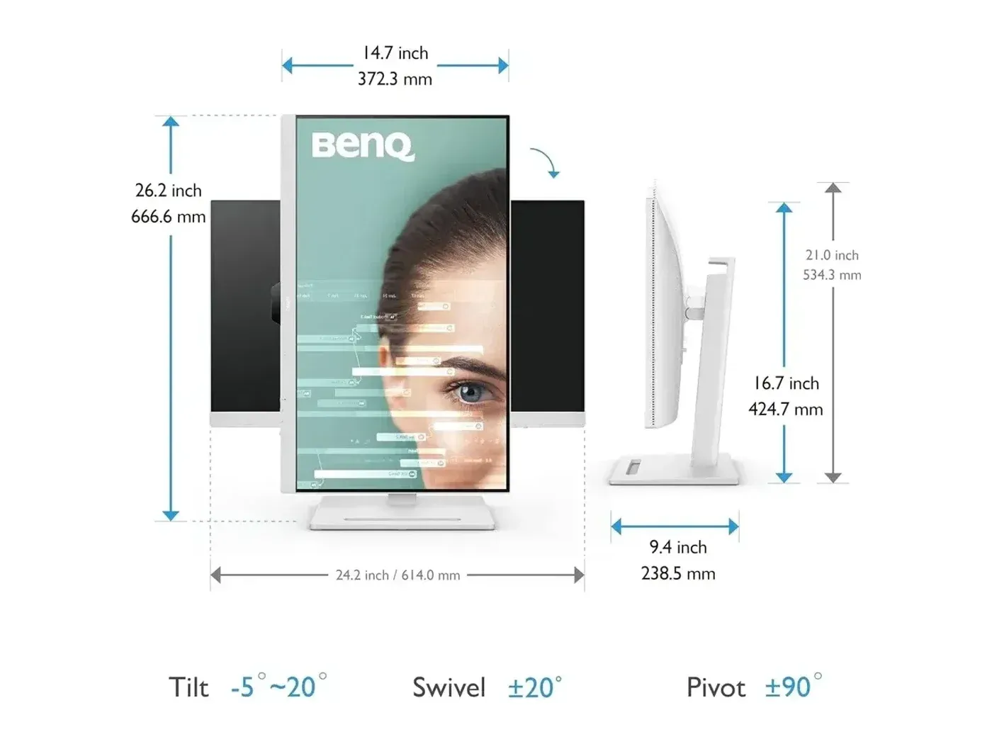 BenQ GW2790QT Coding Monitor — photo 6