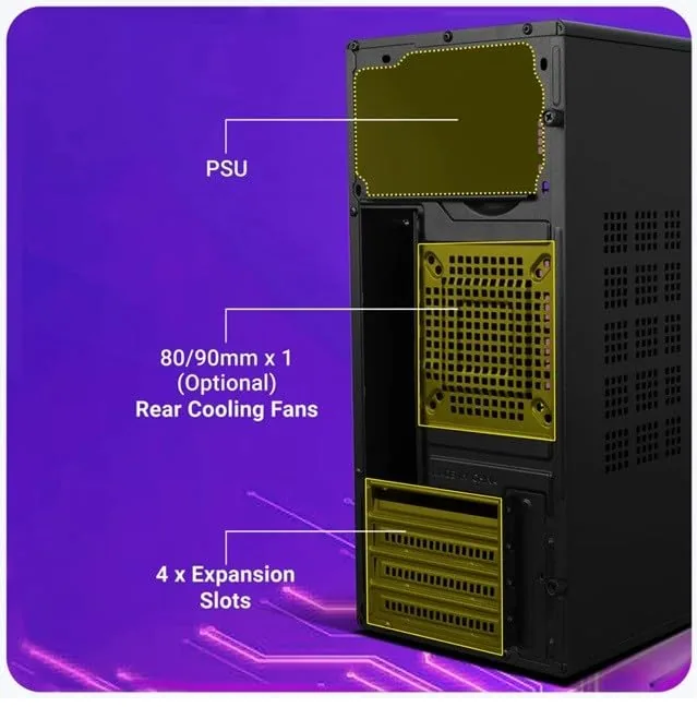 Zebronics Micro-ATX Computer Chassis — photo 3