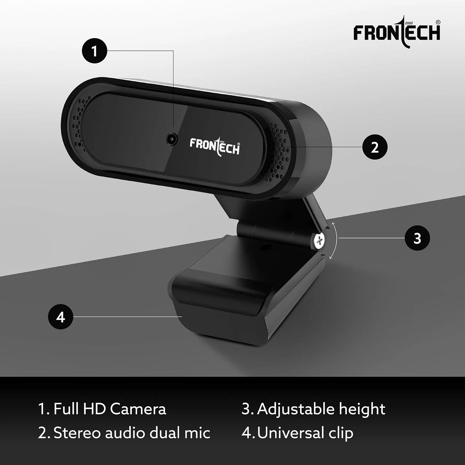 Frontech E-CAM FT-2256 Full HD Webcam — photo 3