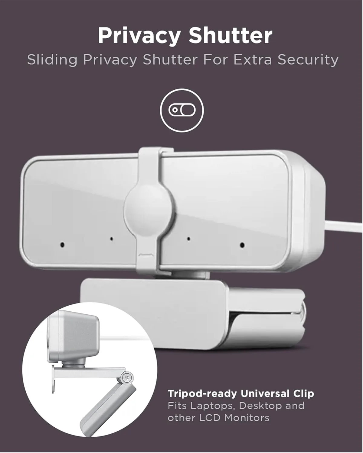 Lenovo 300 FHD Webcam — Cloud Grey — photo 5