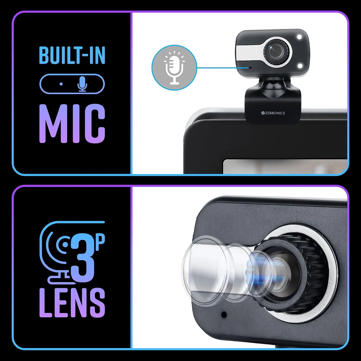 Zebronics Crystal Clear Webcam — photo 4